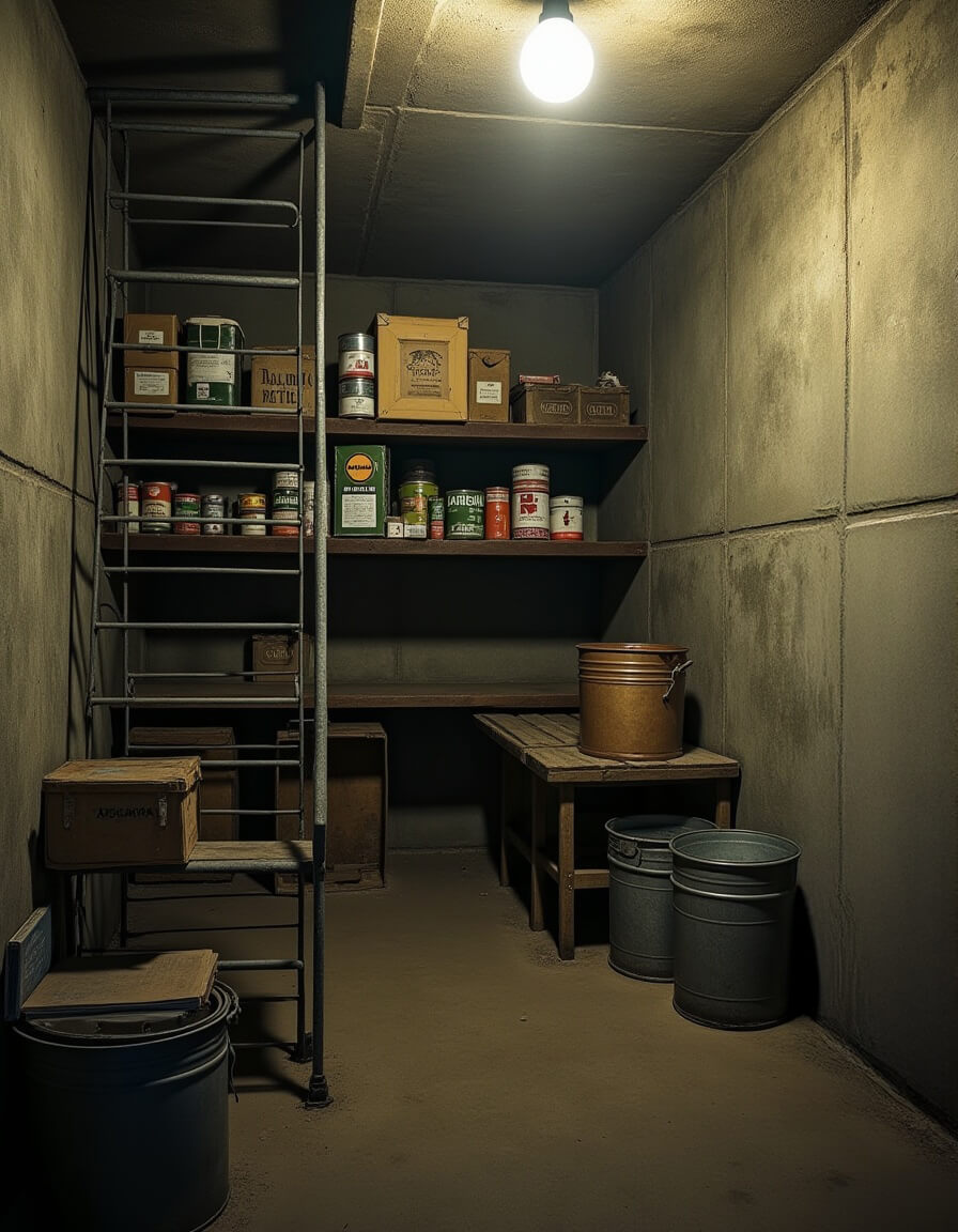 Wnętrze betonowego bunkra - jaki beton na bunkry zastosować?